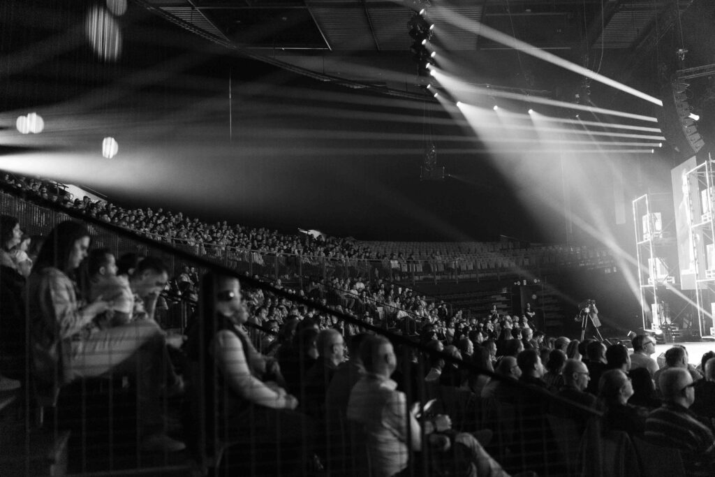 photo noir et blanc Zénith Lille